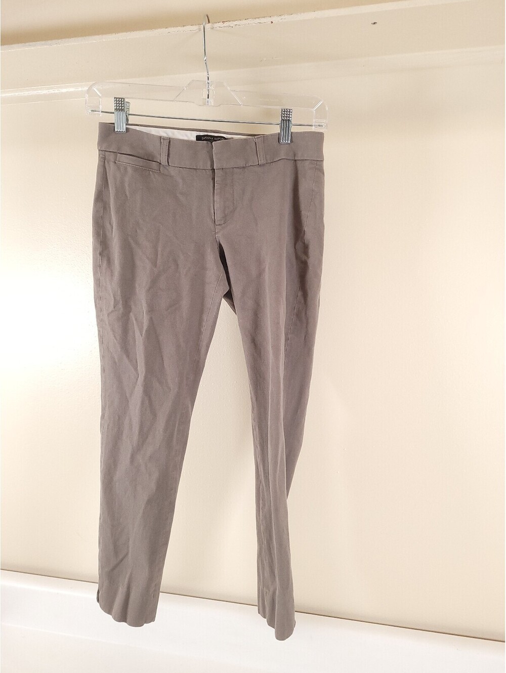 Banana republic sloan slacks womens 0 petite beige dress pants